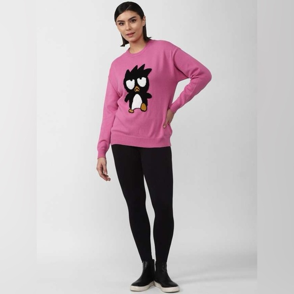 HELLO KITTY AND FRIENDS by SANRIO x FOREVER 21 Badtz Maru Sweater Pullover - Picture 5 of 8